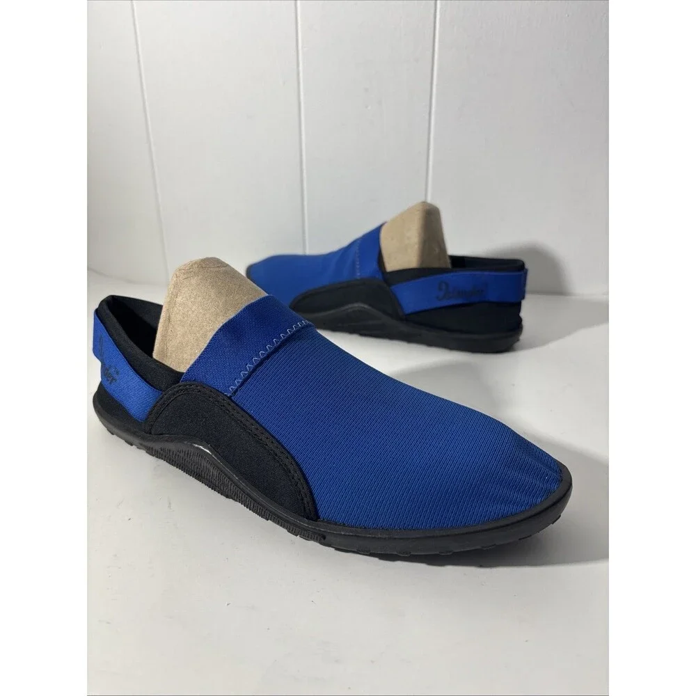 Islander Aqua Socks Shoes Size 8 Blue Black Stretch Fabric SlipOn Packable Beach